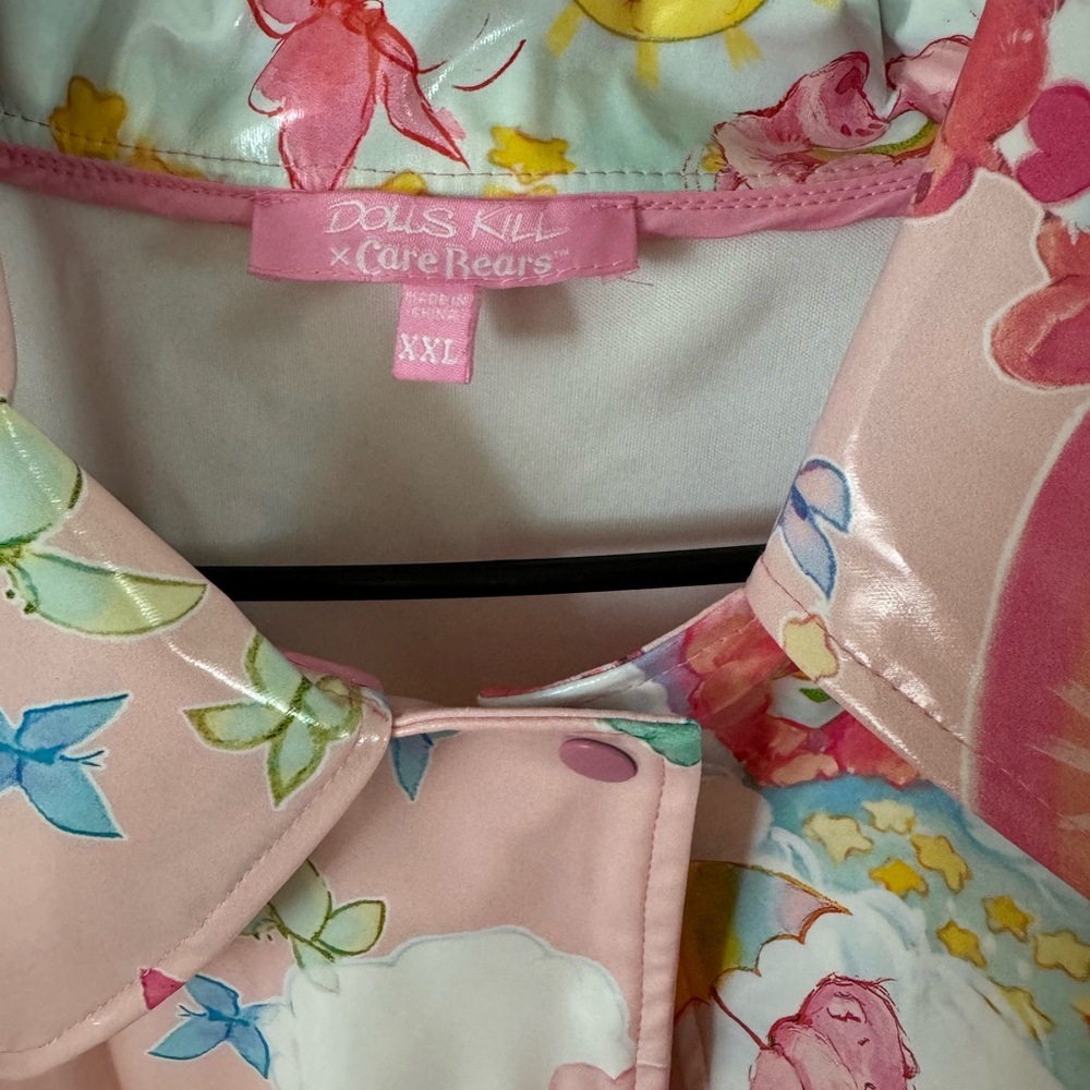 Dolls Kill X Care Bears Ladies Vinyl Raincoat